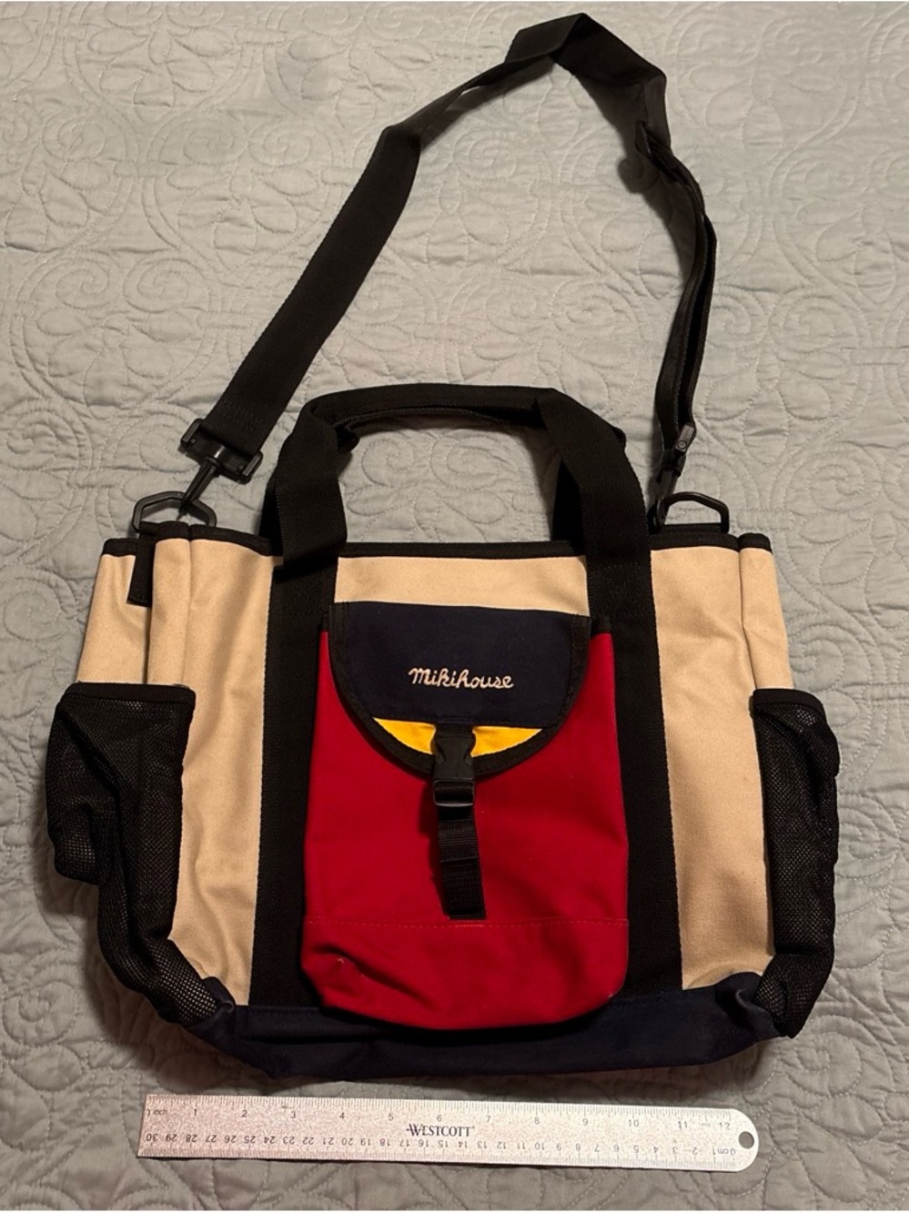 MikiHouse vintage Canvas Messenger Bag